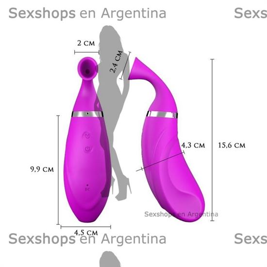 Succionador de 12 velocidades con carga USB